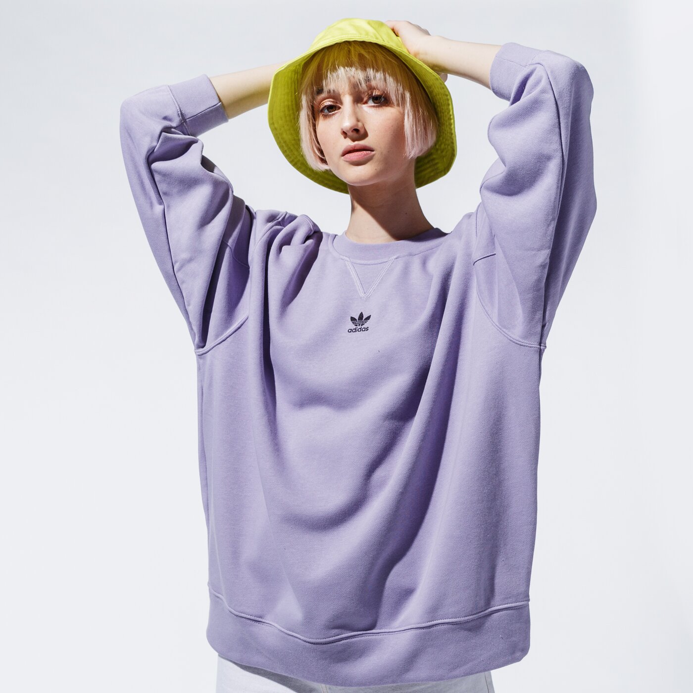 Дамски суичър ADIDAS СУИТЧЪР SWEATSHIRT gn4768 цвят виолетов
