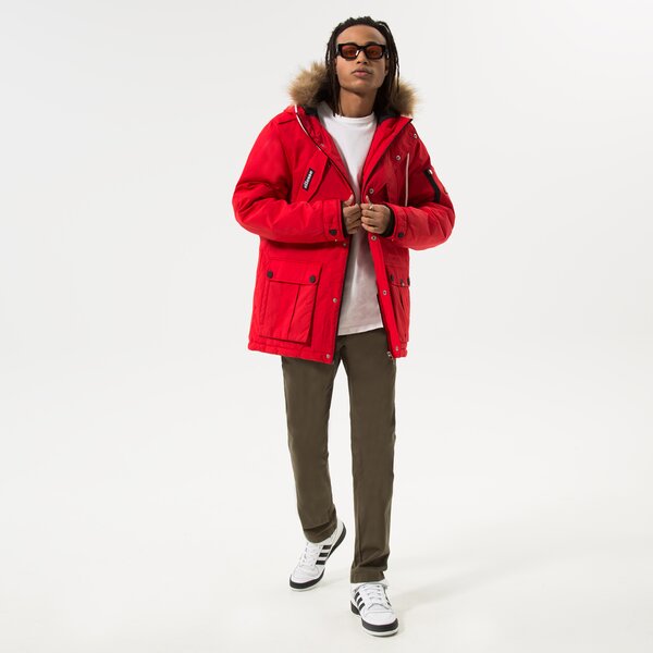 Мъжко зимно яке ELLESSE ЯКЕ ЗИМНО BLIZZARD PARKA JACKET RED shl03704823 цвят червен