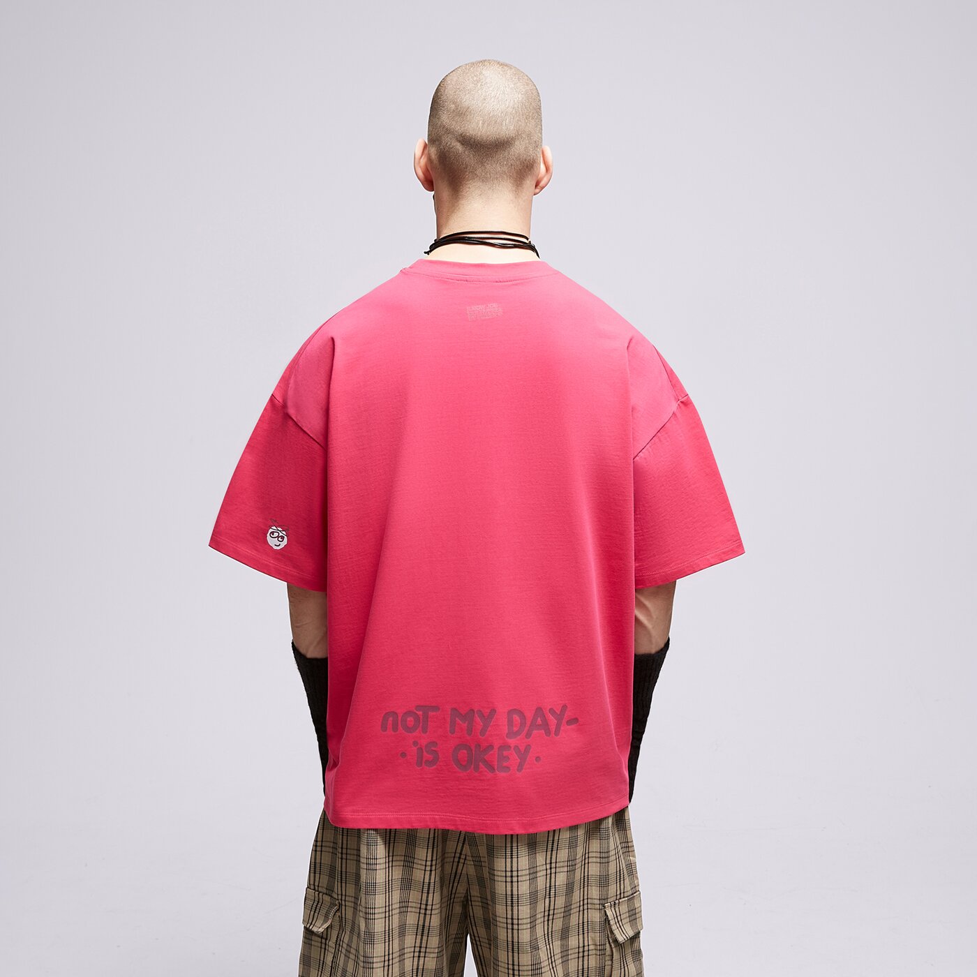 Мъжка тениска S.NOW JOB SIZEER ТЕНИСКА "NOT MY DAY" MAGENTA si323tsu54001 цвят розов