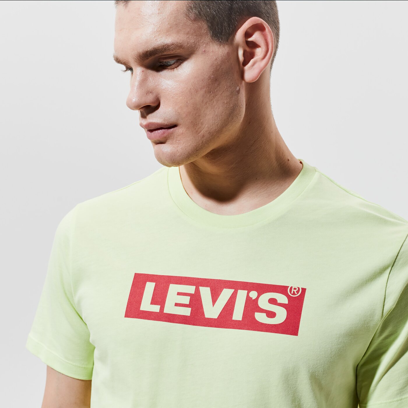 Мъжка тениска LEVI'S ТЕНИСКА BOXTAB GRAPHIC TEE 85785-0032 цвят зелен
