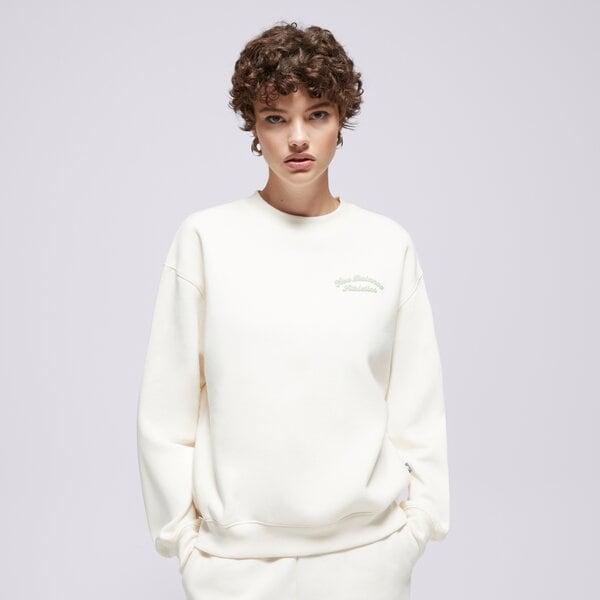 Дамски суичър NEW BALANCE СУИТЧЪР LINEAR HERITAGE FLEECE CREW wt53516pef цвят бежов
