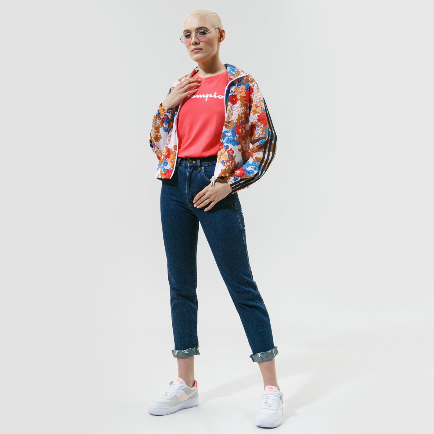 Дамска тениска CHAMPION ТЕНИСКА CREWNECK ТЕНИСКА 114780ps004 цвят коралов