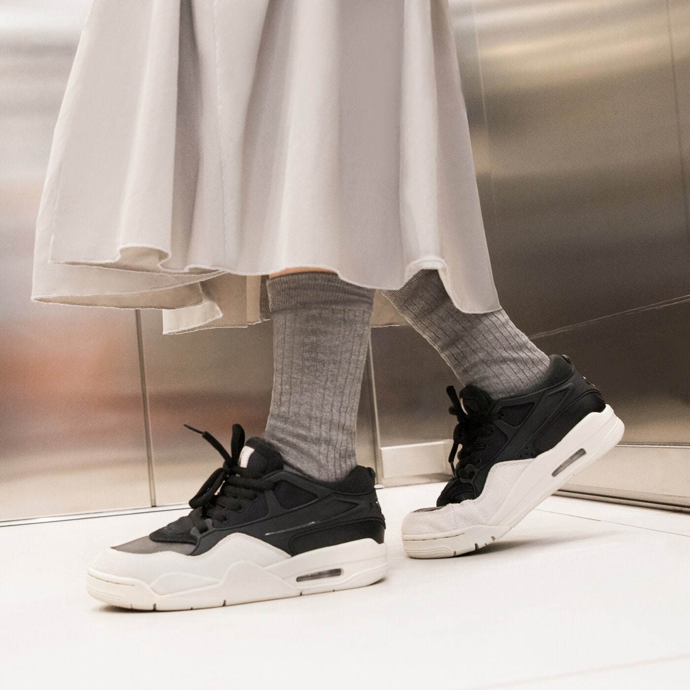 Детски маратонки AIR JORDAN 4 RM (GS)  fq7938-001 цвят черен