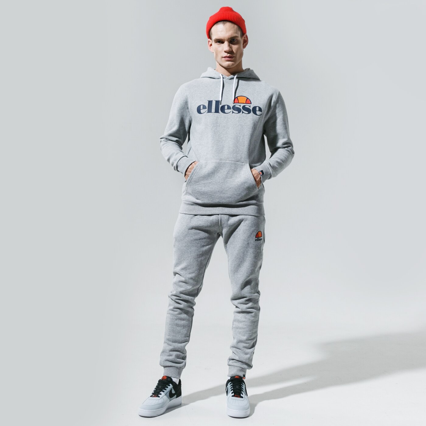 Мъжки суичър ELLESSE СУИТЧЪР С КАЧУЛКА SL GOTTERO GREY shc07407112 цвят сив