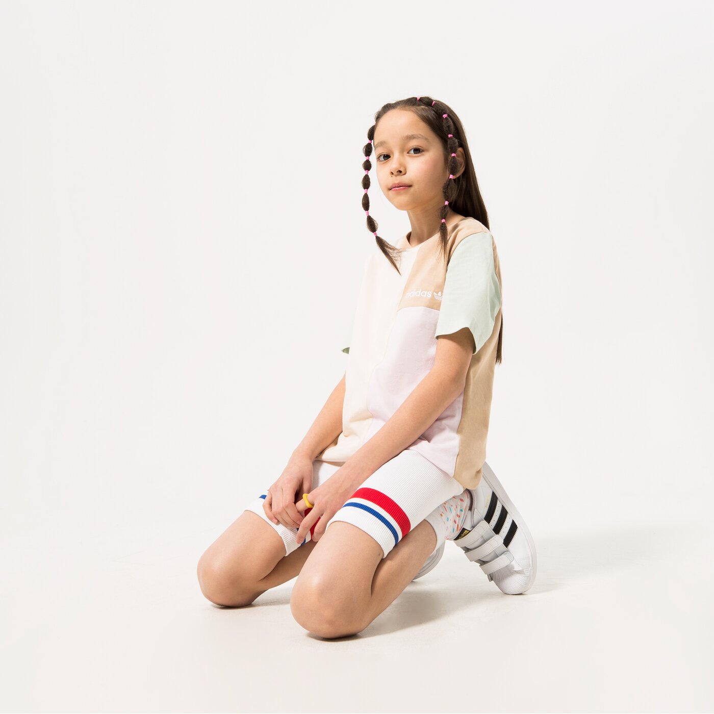 Детска тениска ADIDAS ТЕНИСКА GIRL hk9815 цвят розов