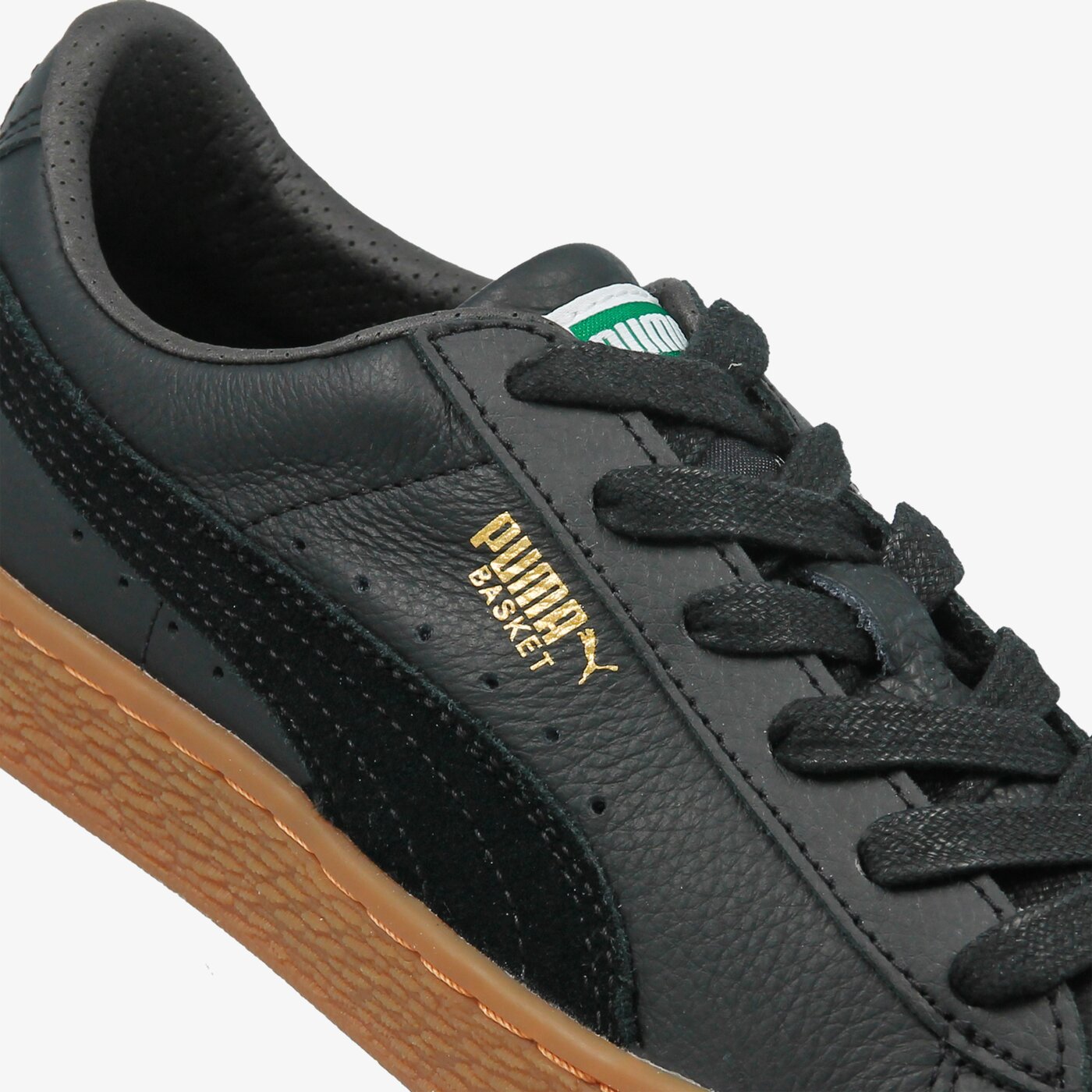 Детски маратонки PUMA BASKET CLASSIC GUM DELUXE JR 36507802 цвят черен