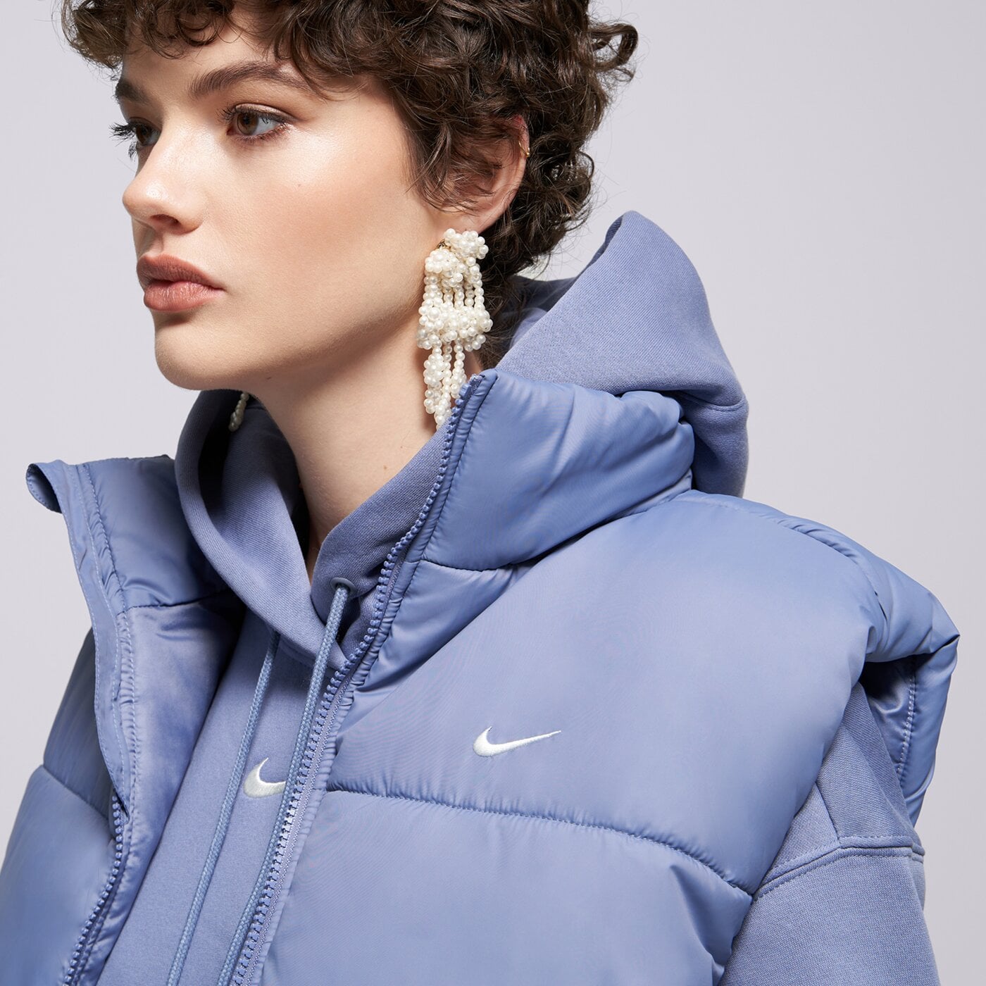  NIKE ЕЛЕК W NSW TF SYNFL NK CLSC VEST fz5922-499 цвят син