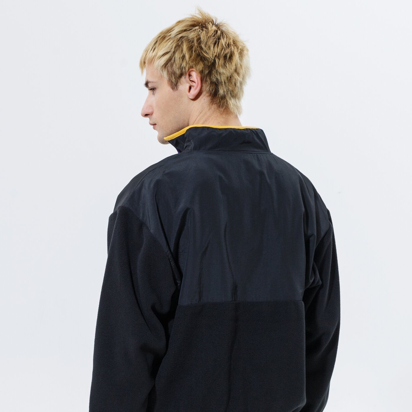 Мъжки суичър NEW ERA ПОЛАР NBA 1/4 ZIP FLEECE LAKERS LOS ANGELES LAKERS B 12553331 цвят черен