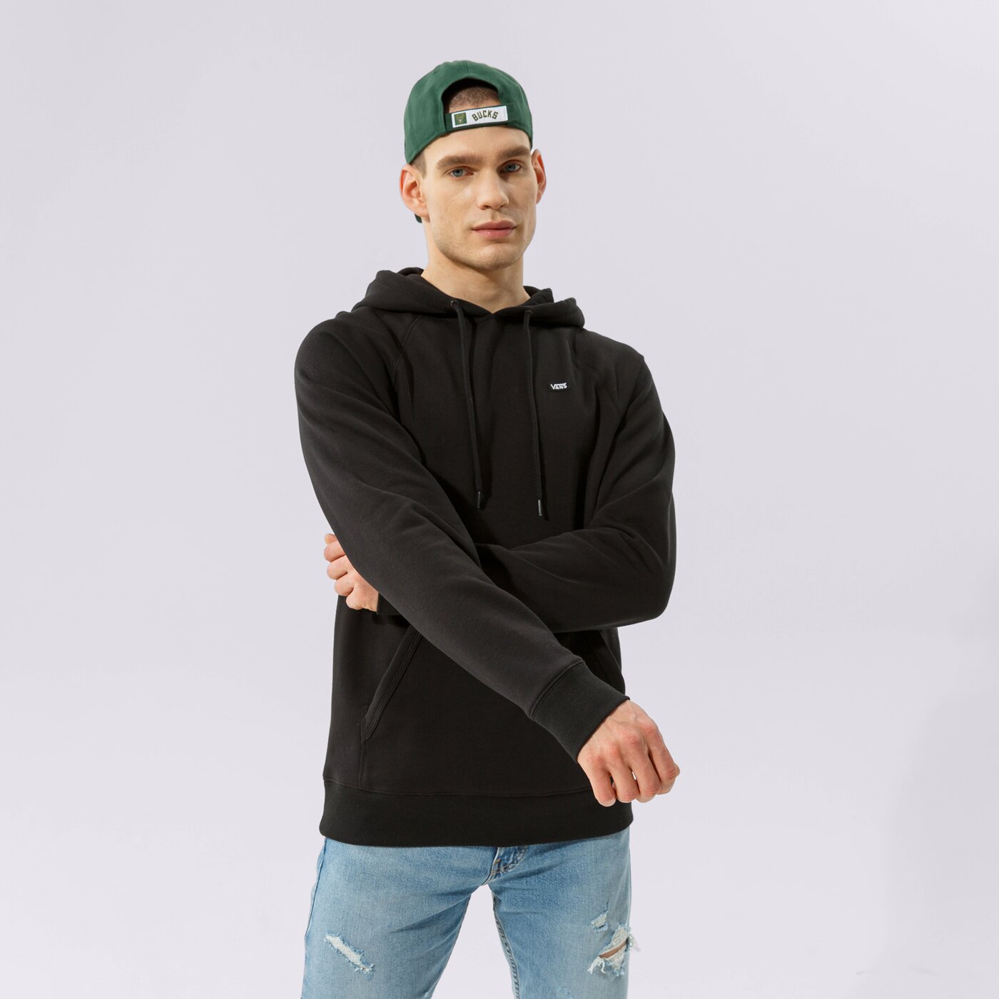 Мъжки суичър VANS СУИТЧЪР С КАЧУЛКА MN VERSA vn0a49snz7w1 цвят черен