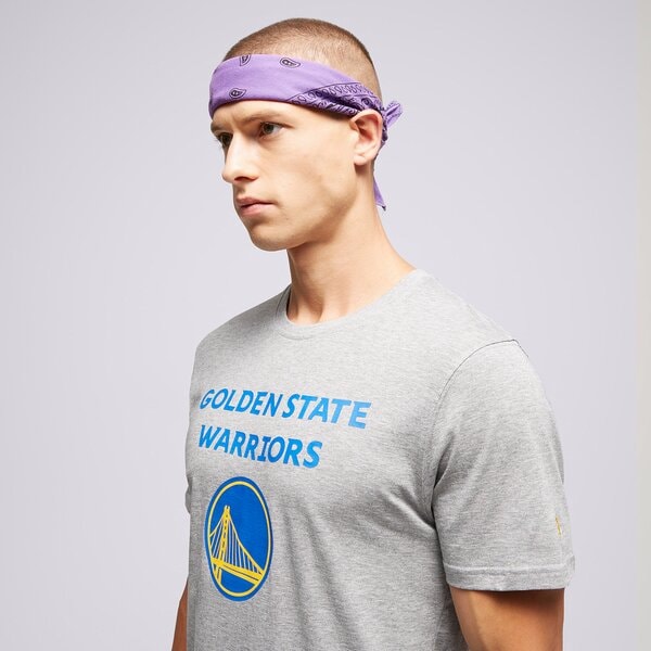 Мъжка тениска NEW ERA ТЕНИСКА SS NBA LOGO GOLDEN STATE WARRIORS LIGHT GREY 11530753 цвят сив