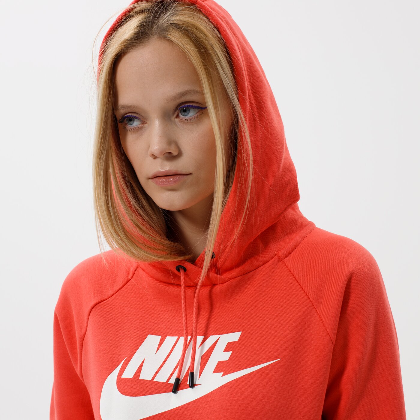 Дамски суичър NIKE СУИТЧЪР С КАЧУЛКА SPORTSWEAR ESSENTIAL bv4126-814 цвят коралов