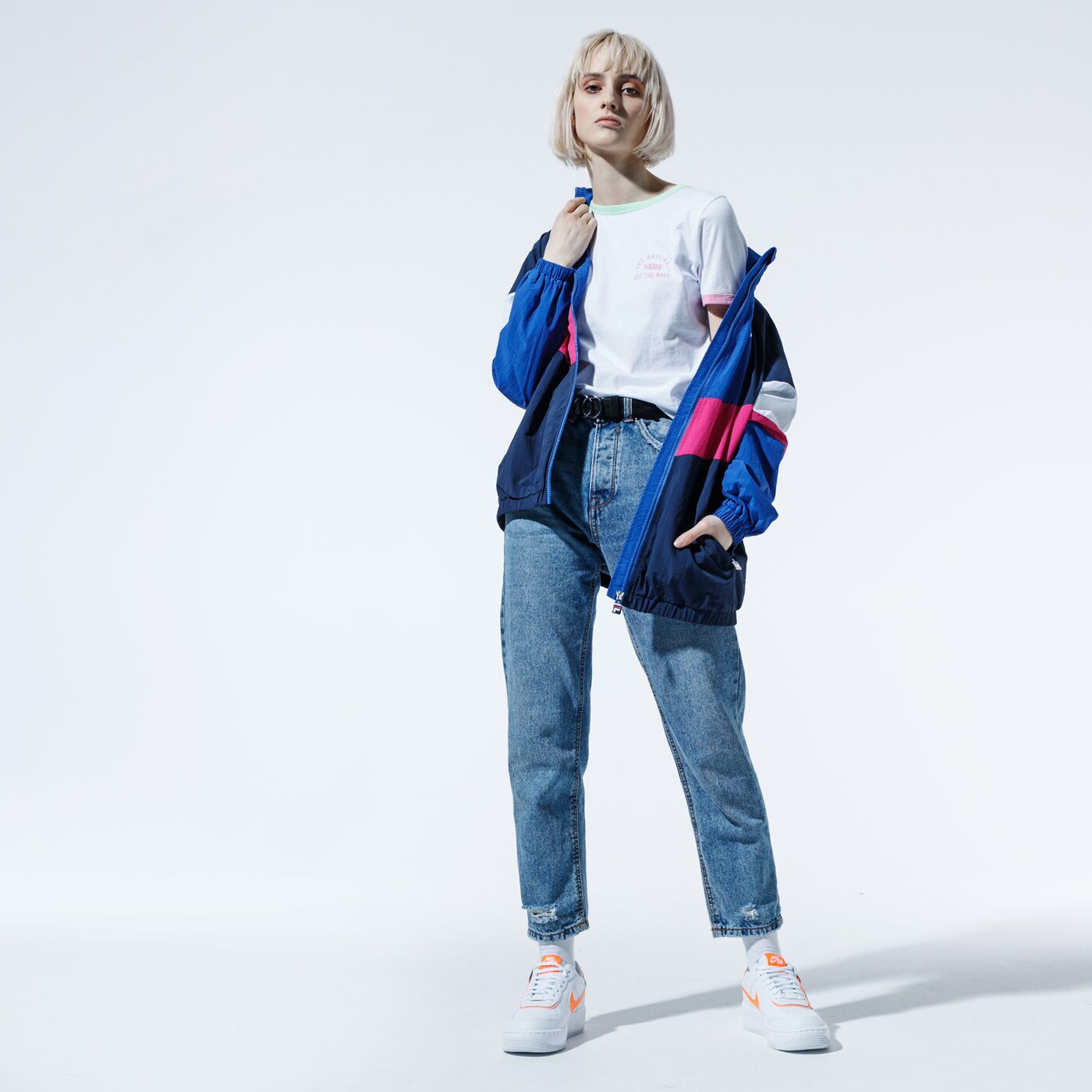 Дамско преходно яке FILA ЯКЕ BAKA WOVEN TRACK JACKET 687494a470 цвят тъмносин