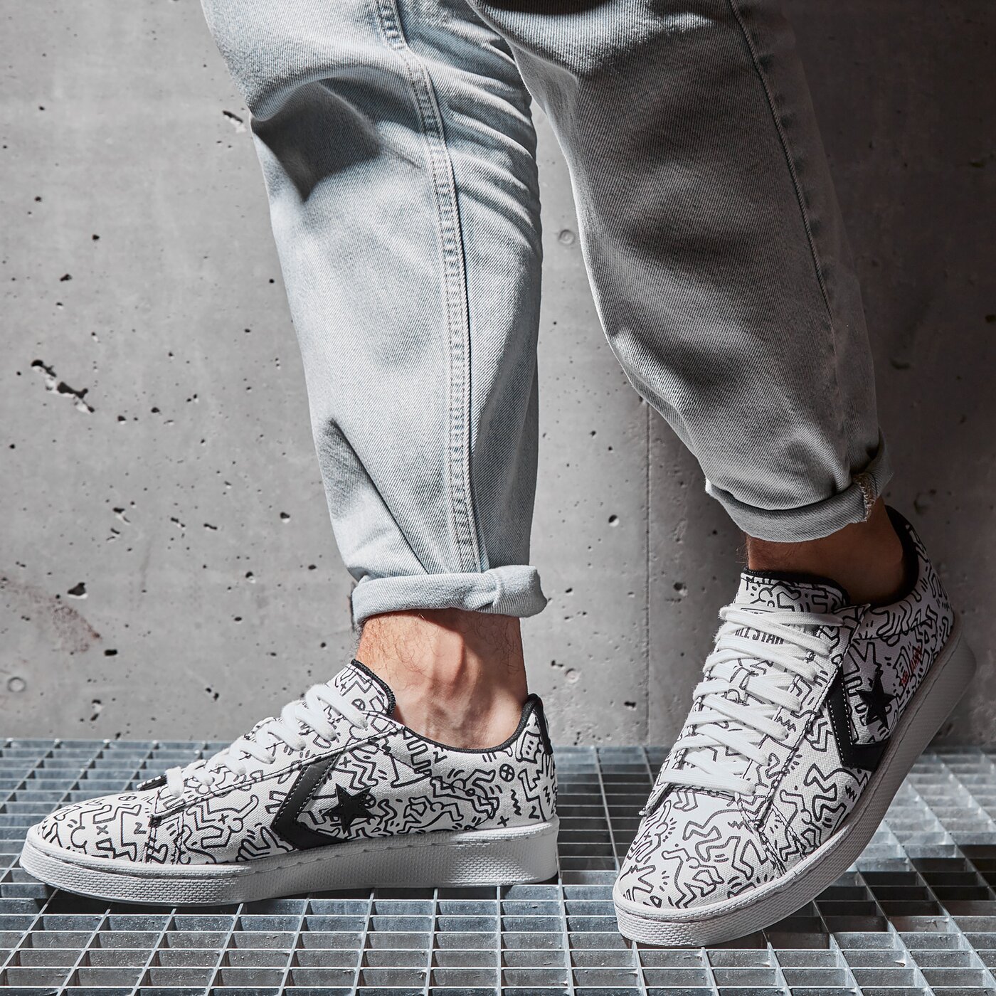 Мъжки маратонки CONVERSE PRO LEATHER GOLD STANDARD 171857c цвят бял