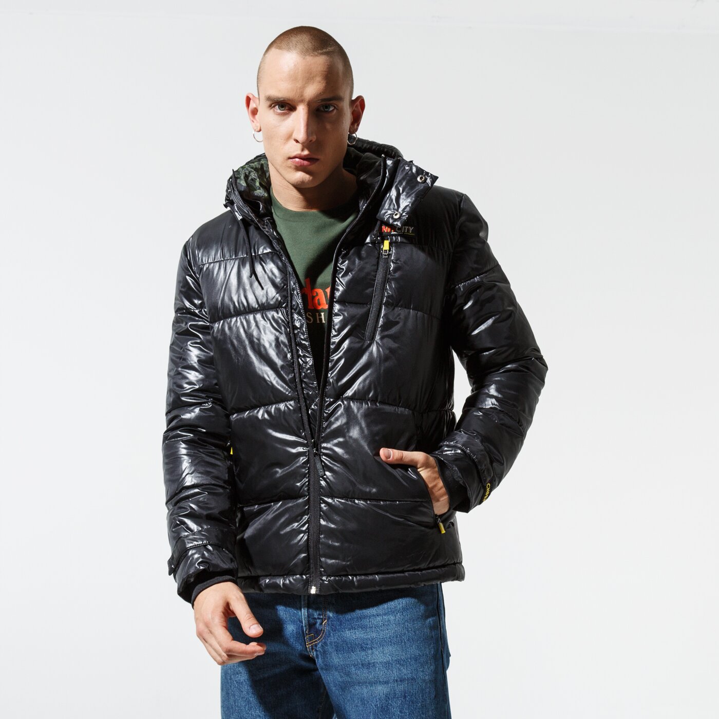 Мъжко зимно яке CONFRONT ЯКЕ ЗИМНО MAKALU BLK JKT cf39kum36002 цвят черен