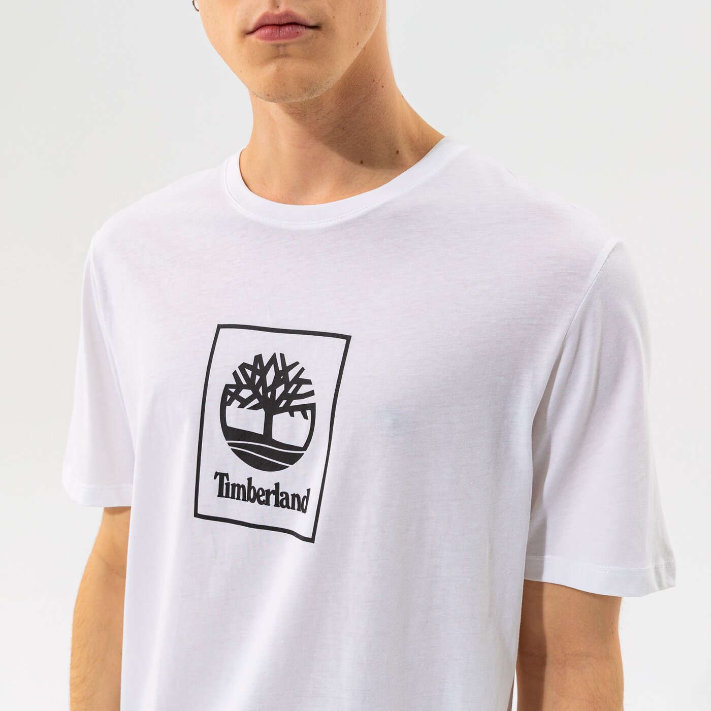 Мъжка тениска TIMBERLAND ТЕНИСКА TREE LOGO TEE WHITE tb0a5pjv1001 цвят бял