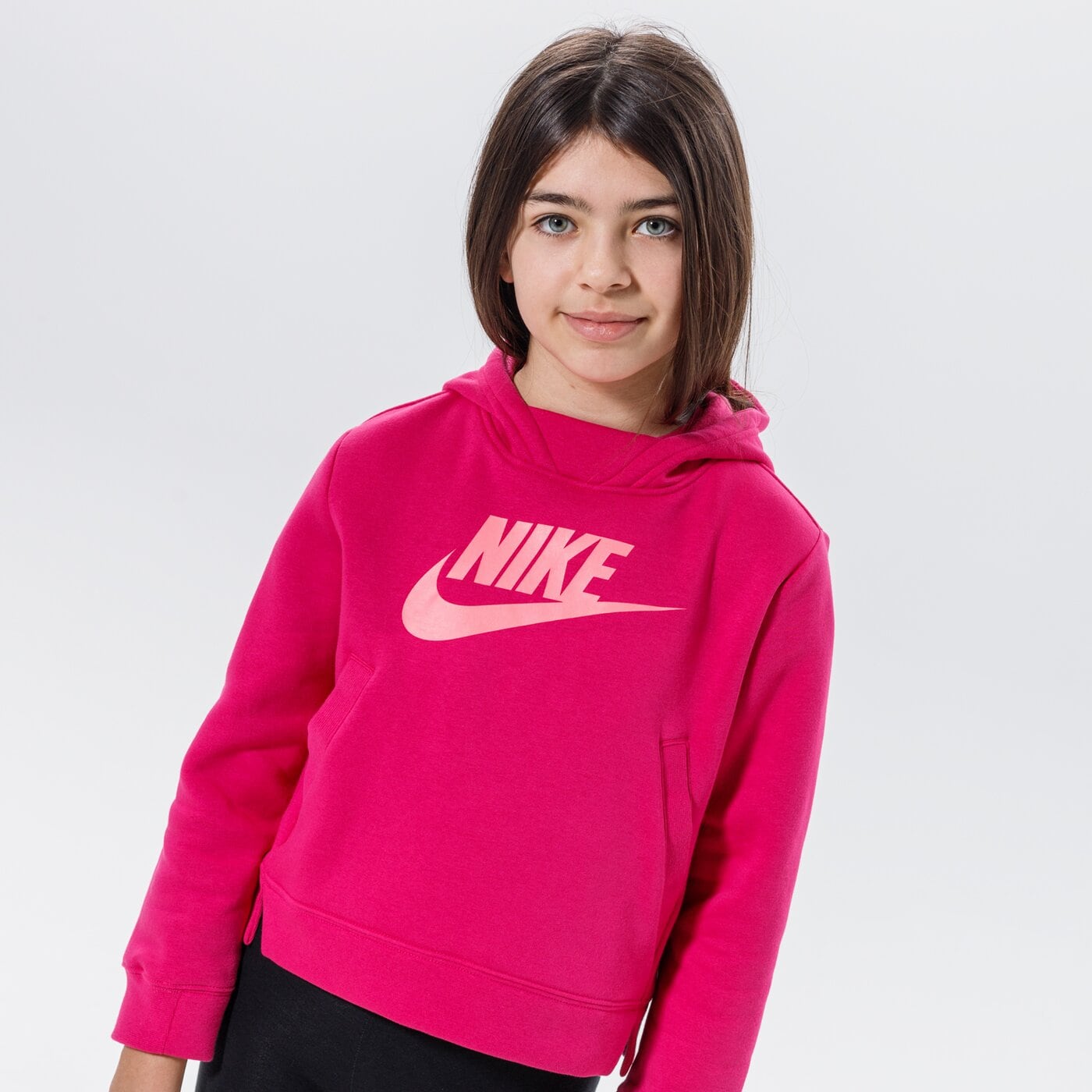 Детски суичър NIKE СУИТЧЪР С КАЧУЛКА SPORTSWEAR GIRL da5157-615 цвят розов