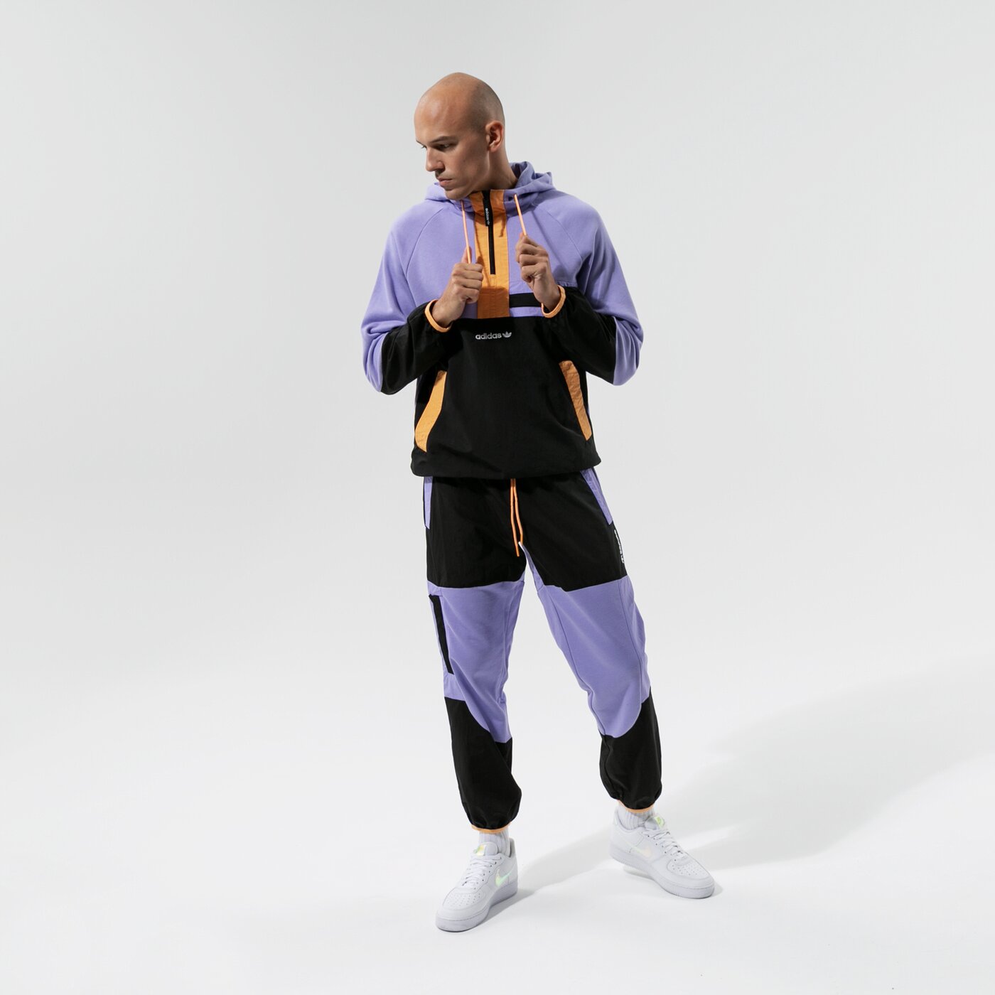 Мъжки суичър ADIDAS СУИТЧЪР С КАЧУЛКА ADV CLR BLK HZ gn2366 цвят виолетов