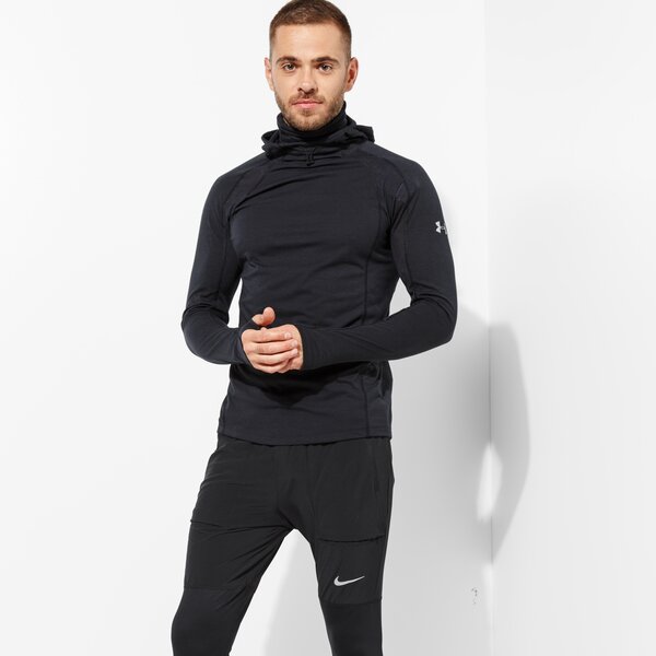 Мъжки суичър UNDER ARMOUR СУИТЧЪР UA SWYFT FACE HOODY 1323056-001 цвят черен