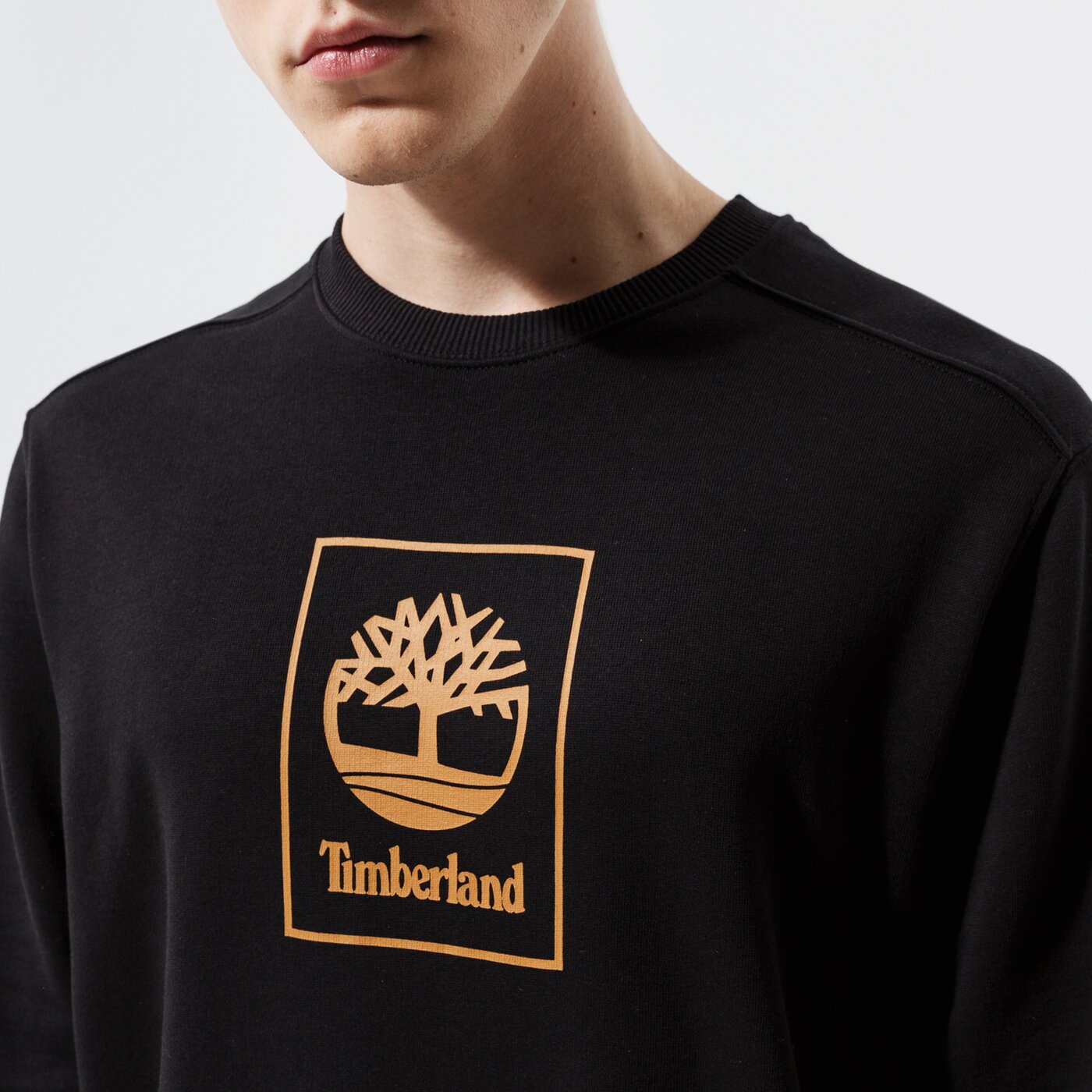 Мъжки суичър TIMBERLAND СУИТЧЪР TREE LOGO CREW BLACK tb0a5pj80011 цвят черен