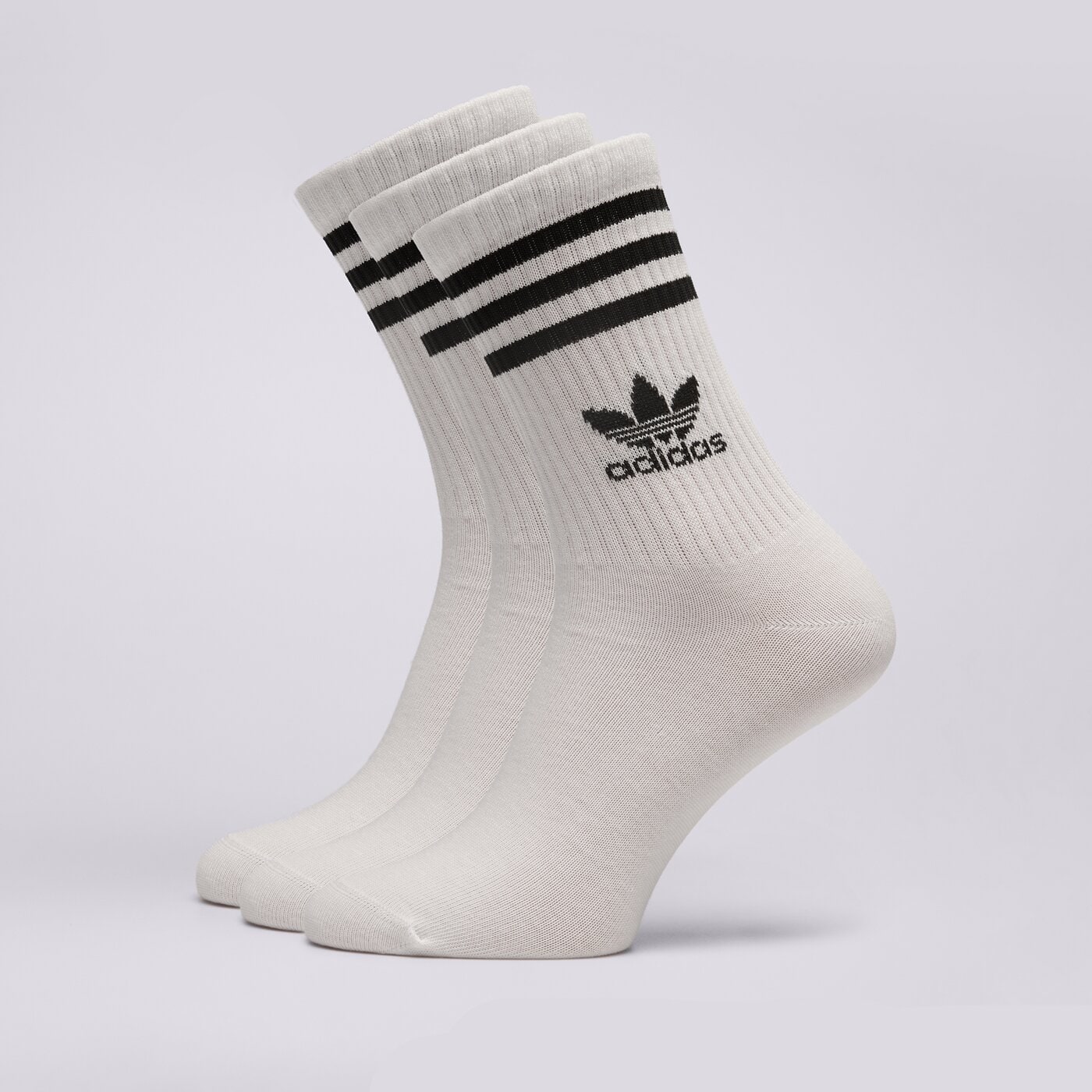 Дамски чорапи ADIDAS ЧОРАПИ CREW SOCK 3STR ij0733 цвят бял