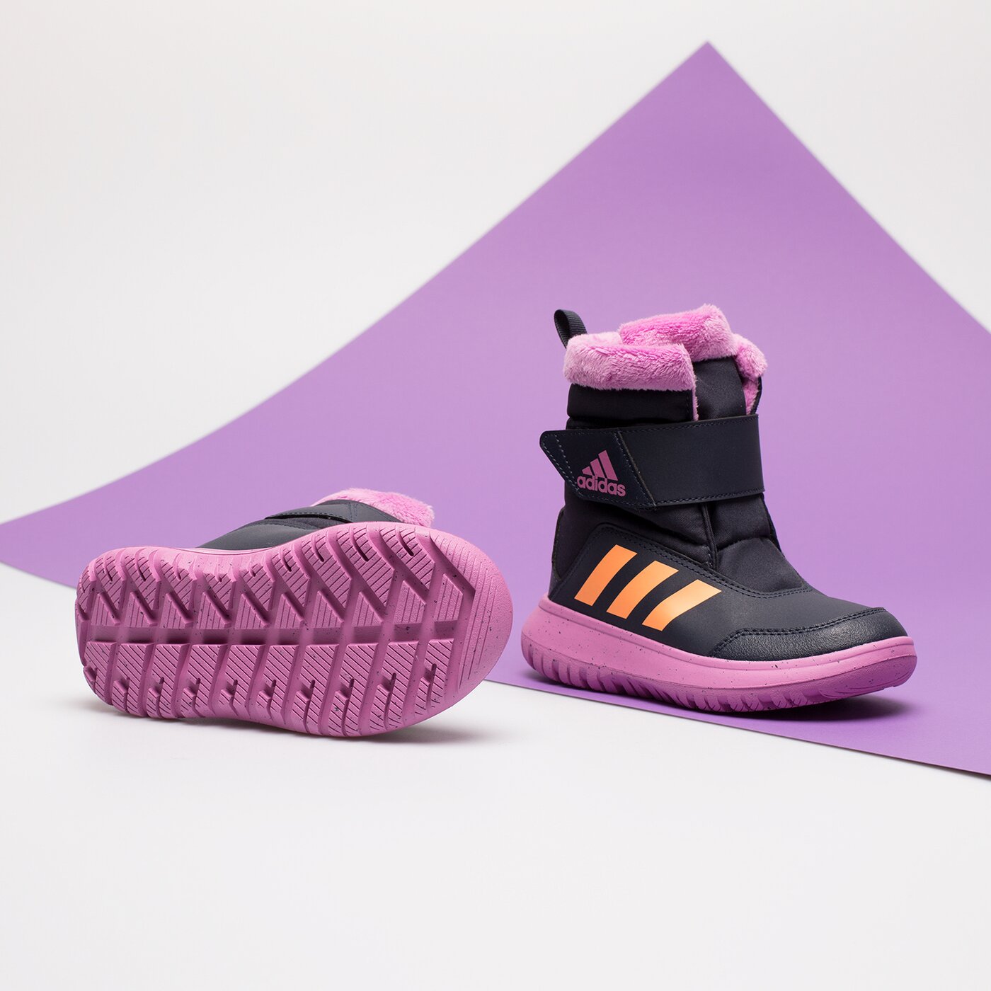 Детски зимни обувки ADIDAS WINTERPLAY C gz6795 цвят тъмносин