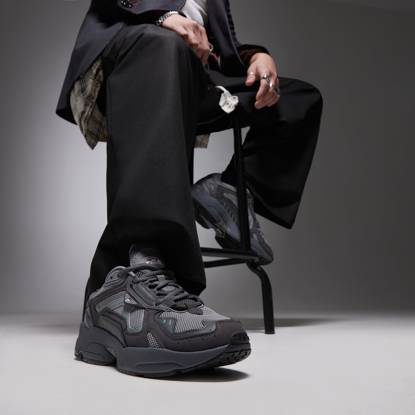 Мъжки маратонки FILA ARCHIVE RJV 1fm02732051 цвят сив