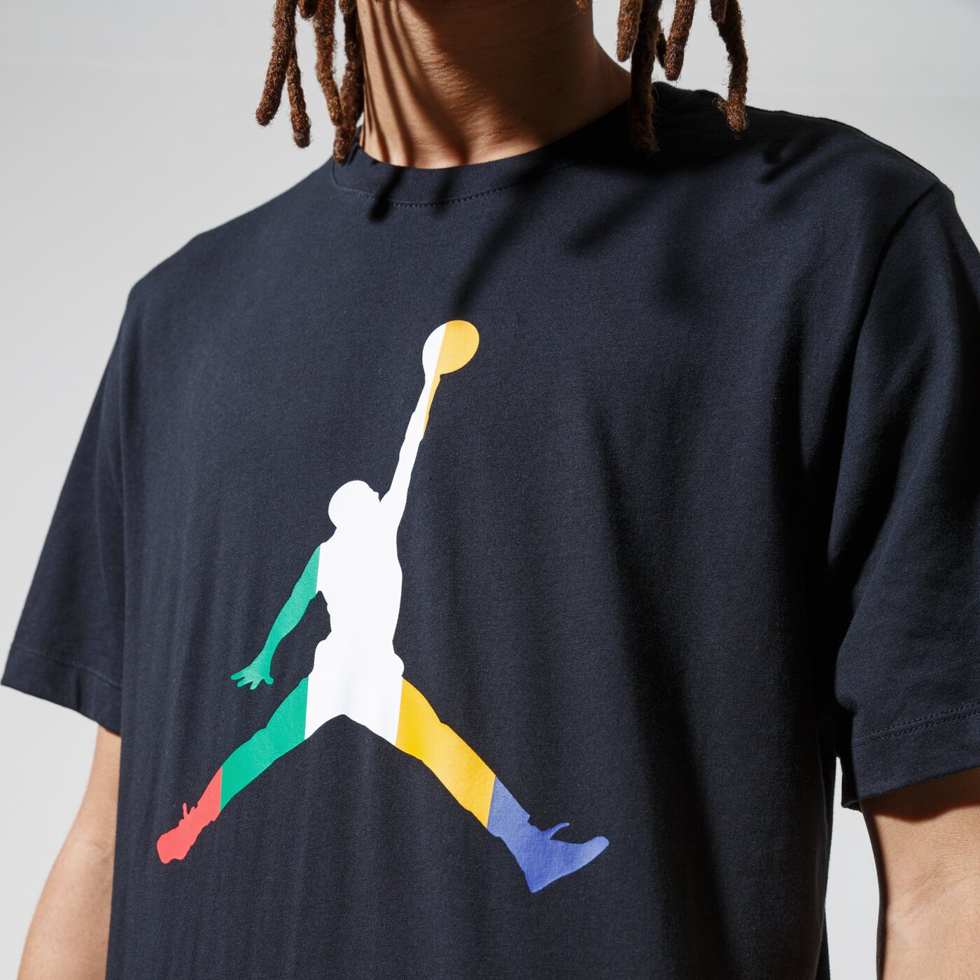 Мъжка тениска JORDAN ТЕНИСКА M J SPRT DNA JUMPMAN SS CREW cu1974-010 цвят черен