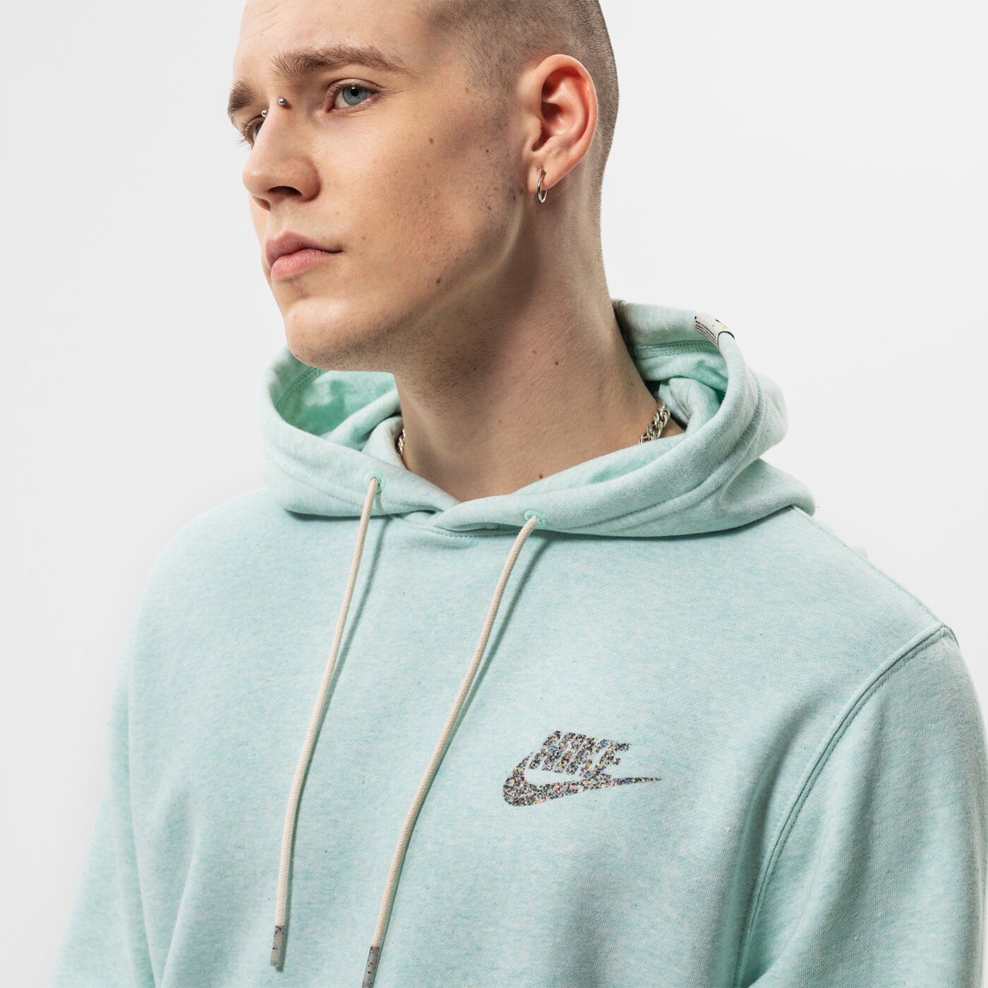 Мъжки суичър NIKE СУИТЧЪР С КАЧУЛКА NSW REVIVAL FLC PO HOODIE C dm5624-379 цвят зелен