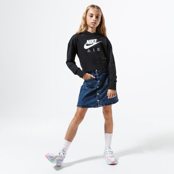 Детски суичър NIKE СУИТЧЪР С КАЧУЛКА AIR cz6234-010 цвят черен