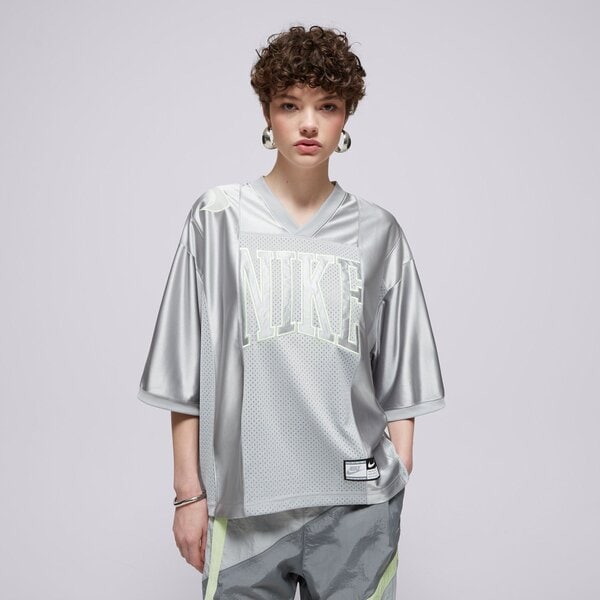 Дамска тениска NIKE ТЕНИСКА W NSW STREET SS GX JRSY ТОП hj0280-077 цвят сребърен