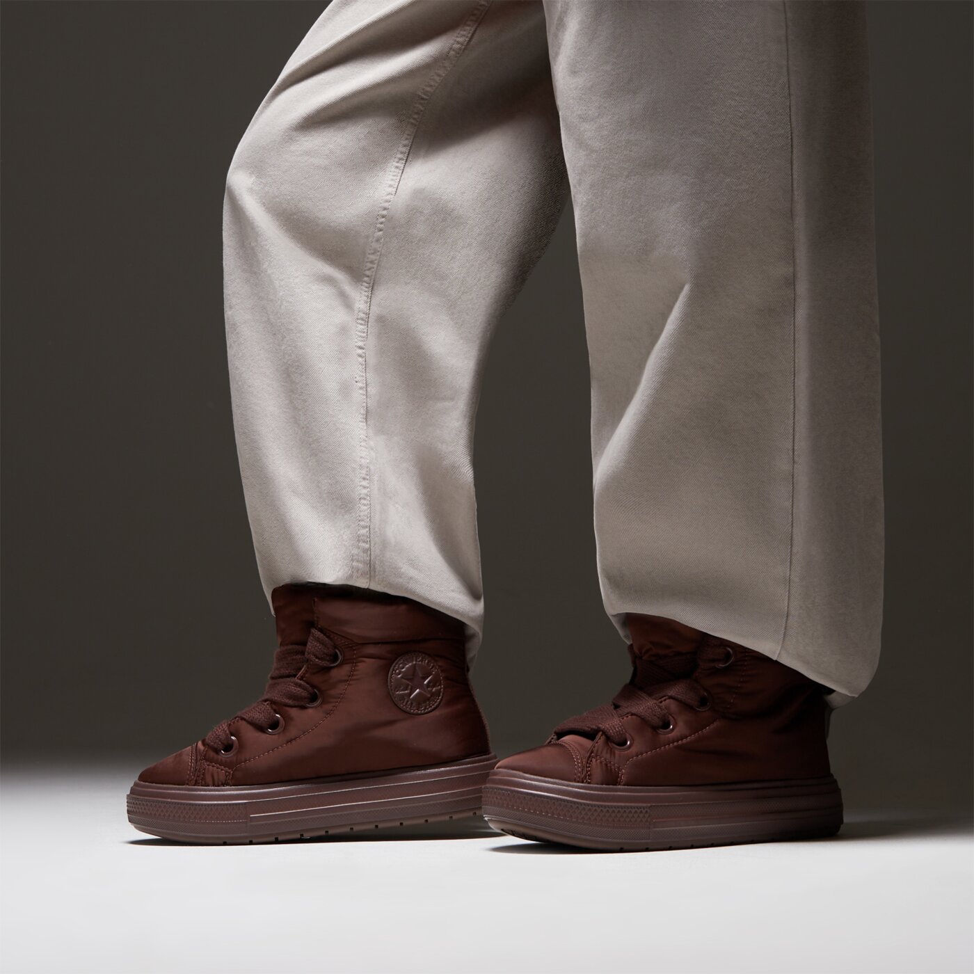 Дамски маратонки CONVERSE CHUCK TAYLOR ALL STAR ELEMENTS BOOT a12940c цвят кафяв