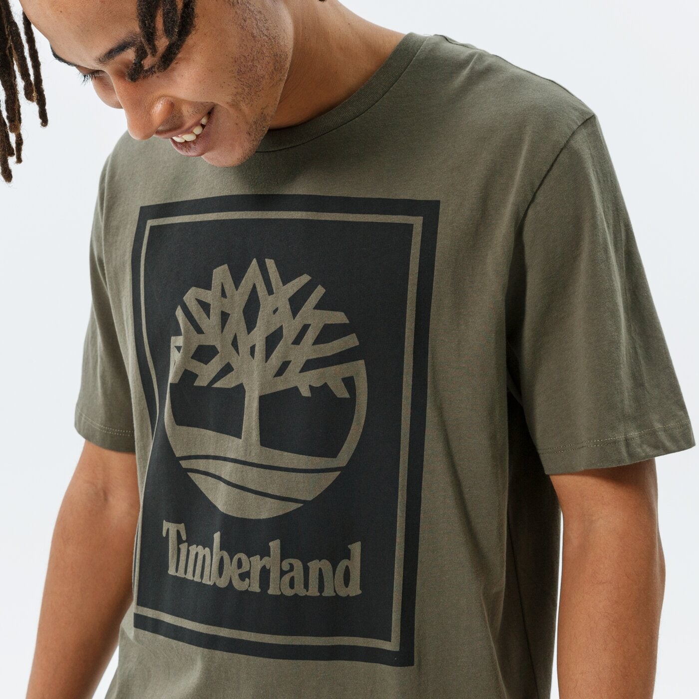 Мъжка тениска TIMBERLAND ТЕНИСКА YC SS STACK LOGO TEE STACK LOGO TEE tb0a2aj1z281 цвят каки