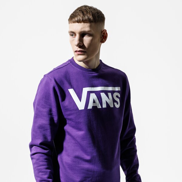 Мъжки суичър VANS СУИТЧЪР MN VANS CLASSIC CREW II HELIOTROPE/WHITE vn0a456aymm1 цвят виолетов