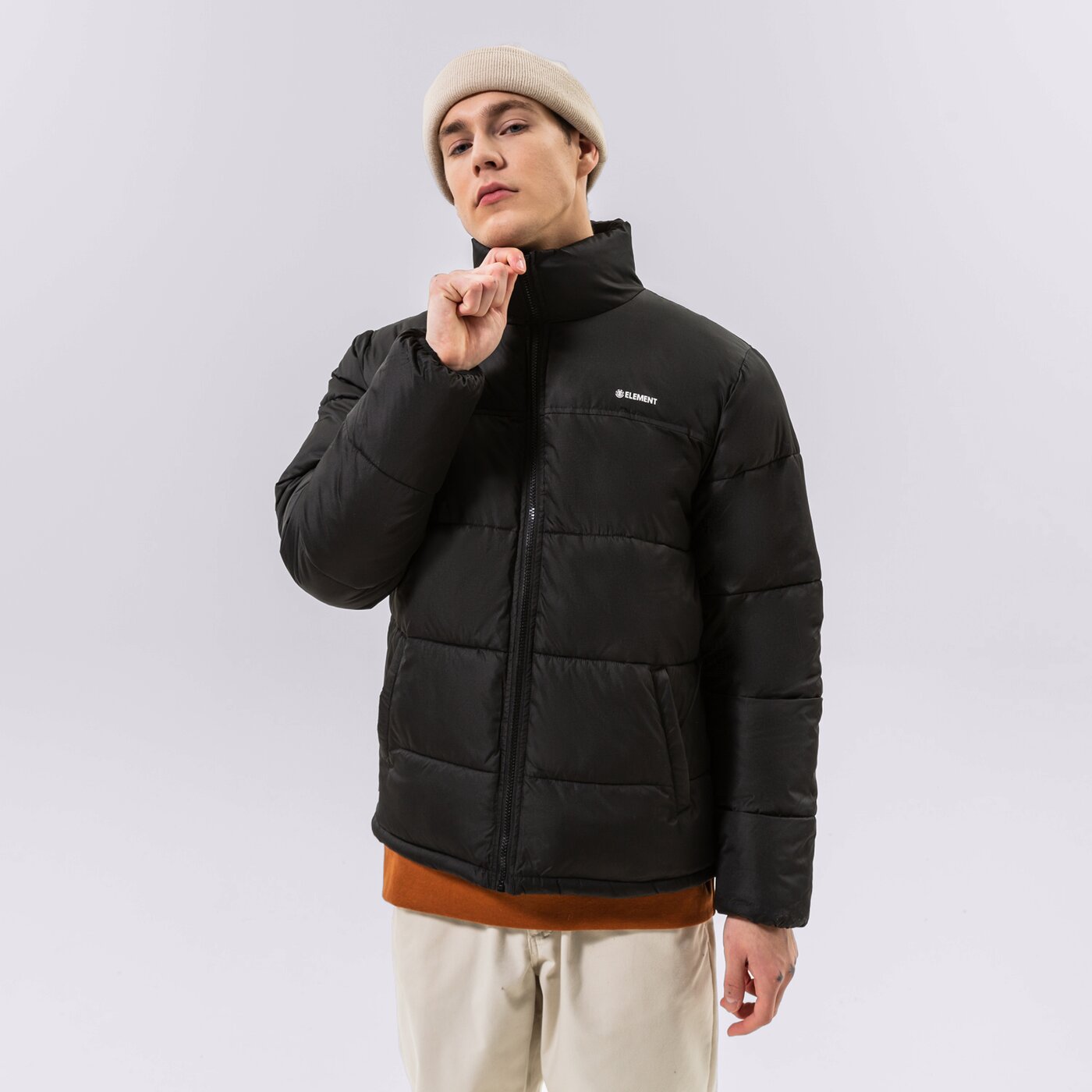 Мъжко зимно яке ELEMENT ЯКЕ ПУХЕН ALDER ARCTIC FUNDAMENTAL f1jke6-3732 цвят черен