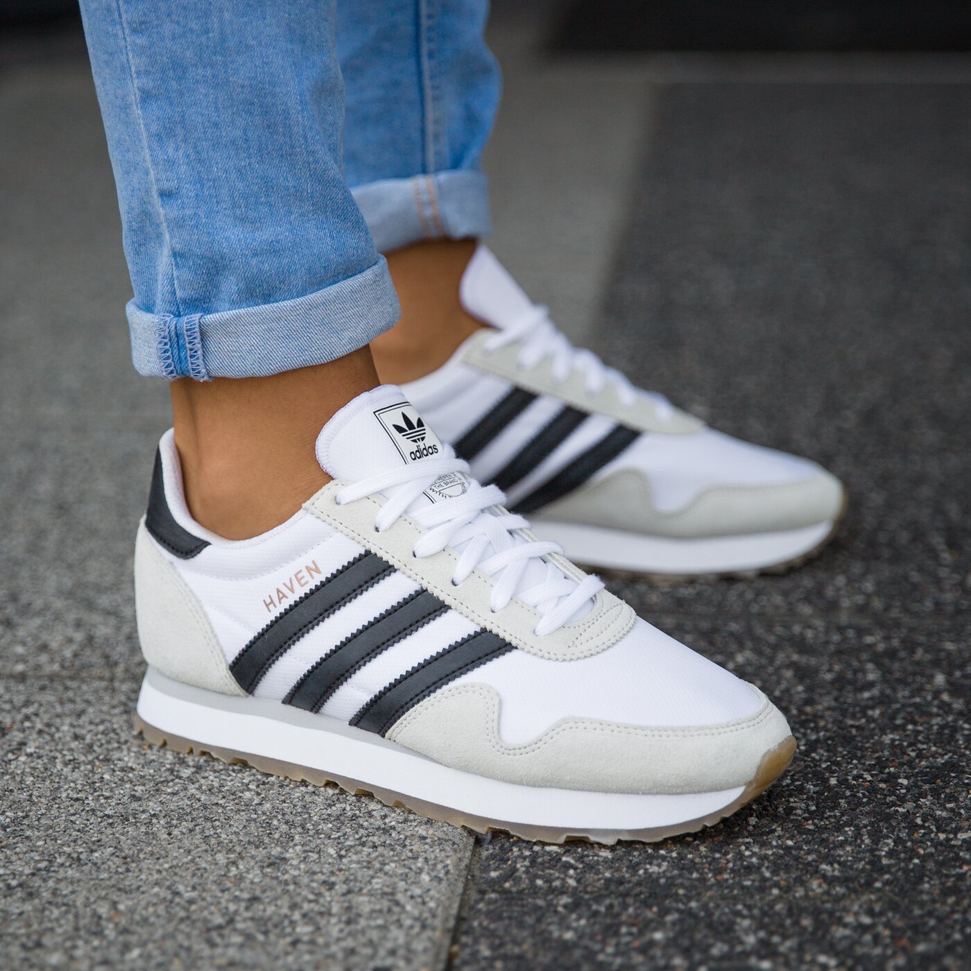 Детски маратонки ADIDAS HAVEN J by9478 цвят бял