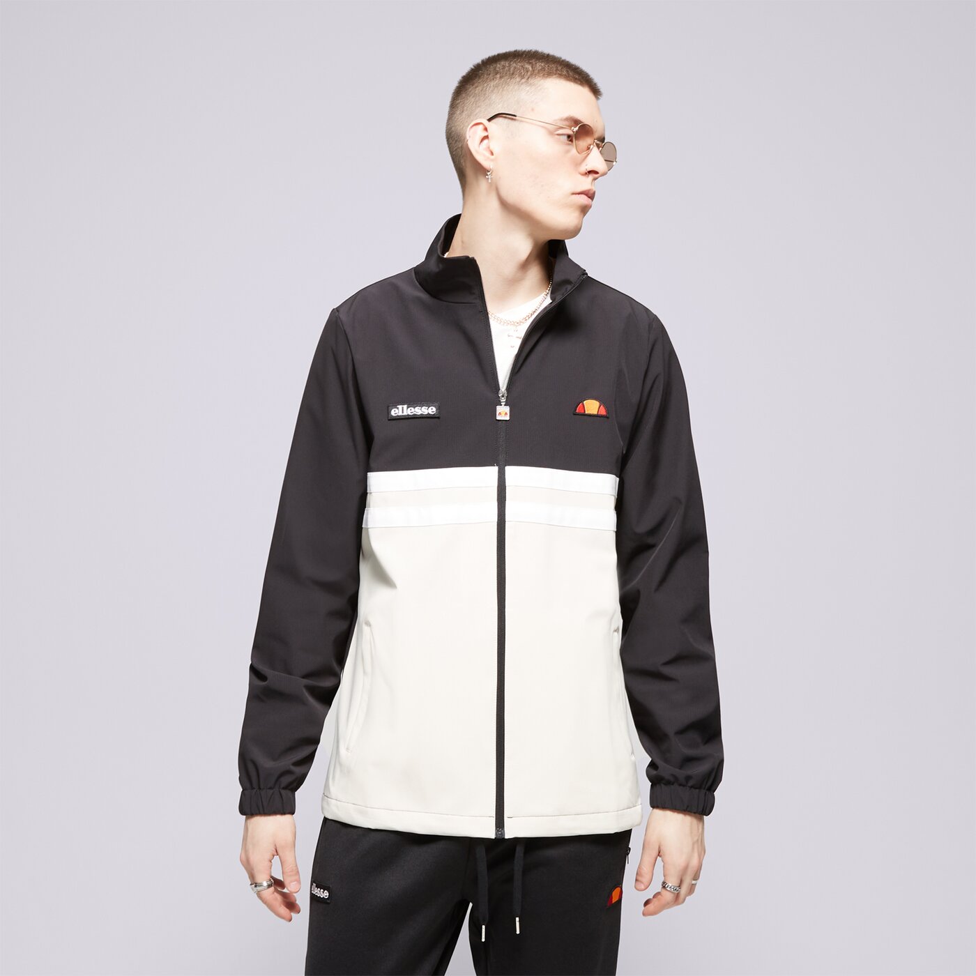 Мъжко преходно яке ELLESSE ЯКЕ LOSELLI JACKET BLK/OFF WHT shr20111054 цвят черен