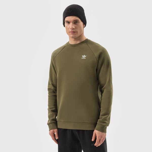 Мъжки суичър ADIDAS СУИТЧЪР ESSENTIAL CREW h65674 цвят каки