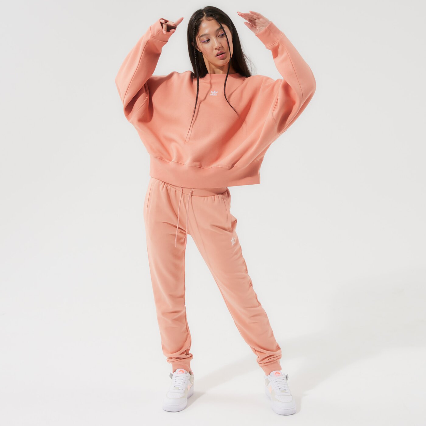 Дамски суичър ADIDAS СУИТЧЪР SWEATSHIRT h06659 цвят розов