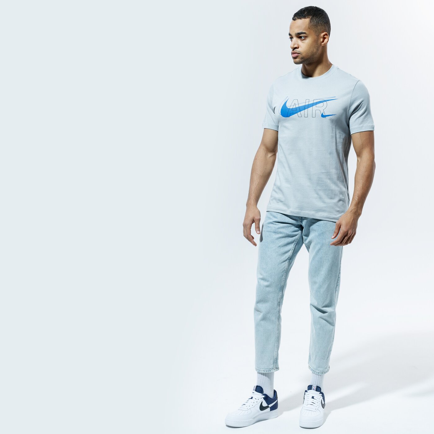 Мъжка тениска NIKE ТЕНИСКА M NSW TEE AIR PRNT PACK dd9702-077 цвят сив