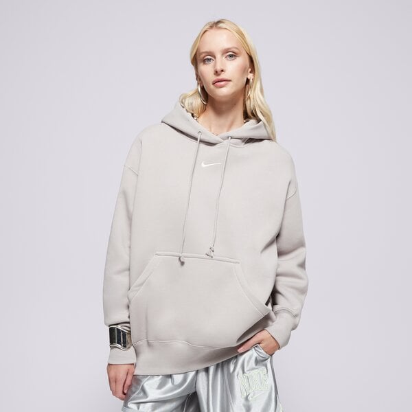 Дамски суичър NIKE СУИТЧЪР С КАЧУЛКА W NSW PHNX FLC OS PO HOODIE dq5860-009 цвят сив