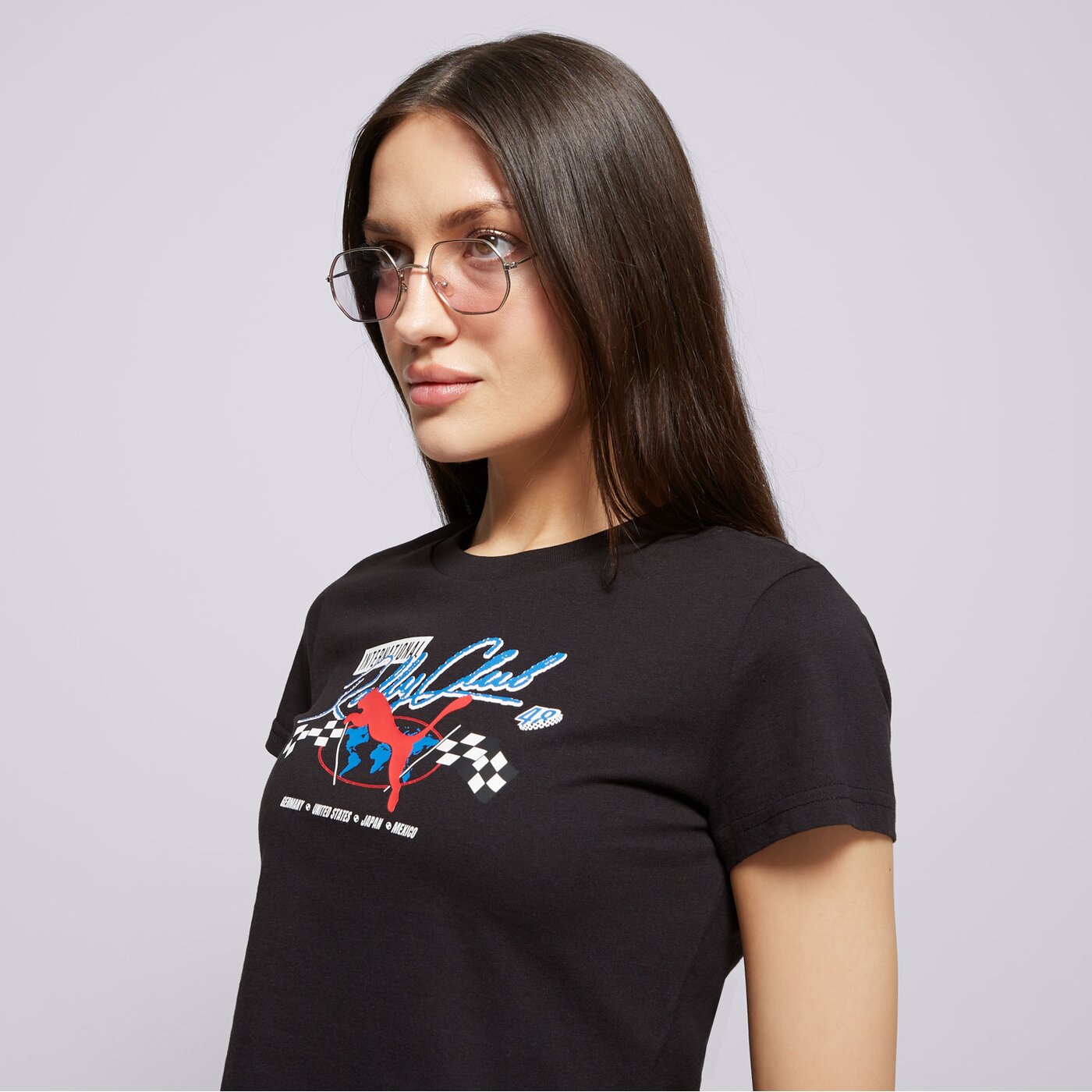 Дамска тениска PUMA ТЕНИСКА MOTO BABY TEE 631502 01 цвят черен