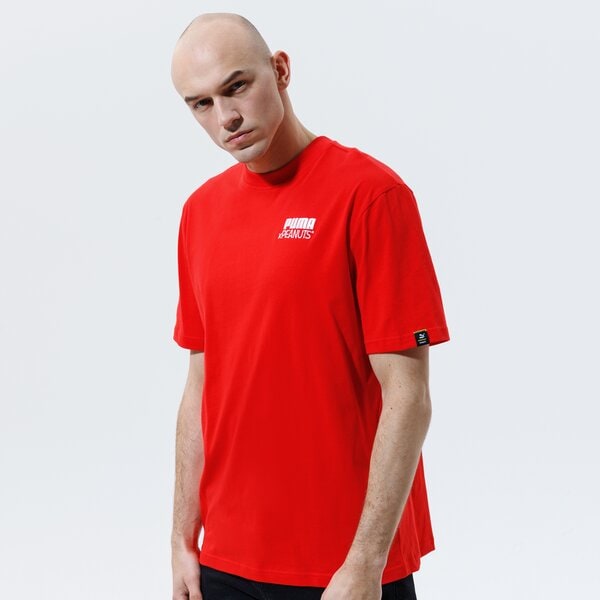 Мъжка тениска PUMA ТЕНИСКА PUMA X PEANUTS TEE 53061611 цвят червен