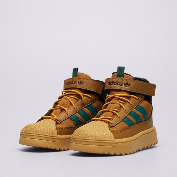 Детски зимни обувки ADIDAS SUPERSTAR WINTER TREK C jq0343 цвят кафяв
