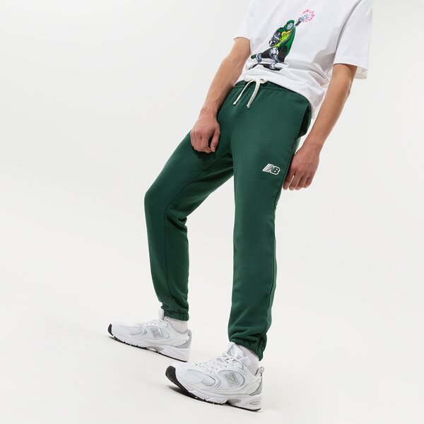 Мъжки панталони NEW BALANCE ПАНТАЛОНИ NB ESSENTIALS FLEECE JOGGER mp23504nwg цвят зелен