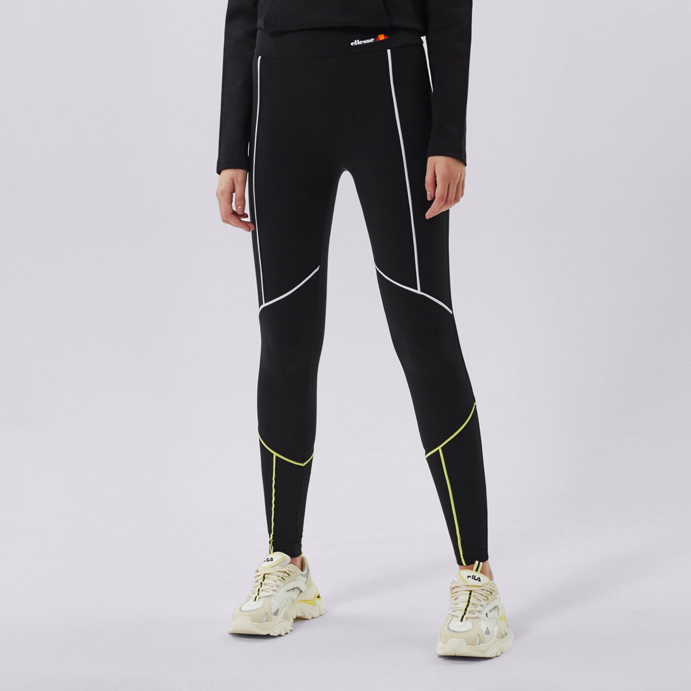 Дамски панталони ELLESSE ПАНТАЛОНИ LENORA LEGGING BLK sgi11103011 цвят черен
