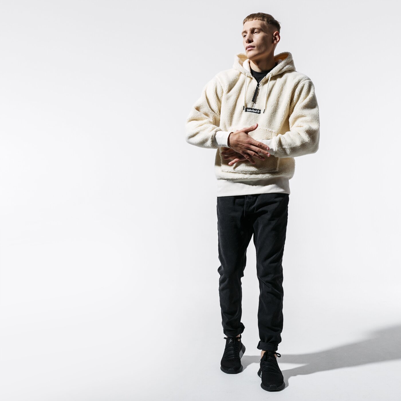 Мъжки суичър TIMBERLAND СУИТЧЪР SHERPA FLEECE HOODY tb0a1yn4v041 цвят бежов