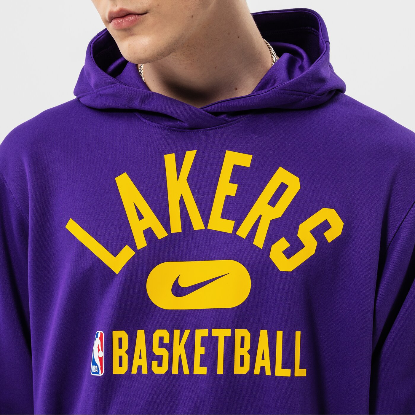 Мъжки суичър NIKE СУИТЧЪР С КАЧУЛКА LAL M NK DF SPOTLIGHT PO HD NBA db0904-504 цвят виолетов
