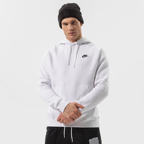 Мъжки суичър NIKE СУИТЧЪР С КАЧУЛКА SPORTSWEAR CLUB FLEECE bv2654-100 цвят бял