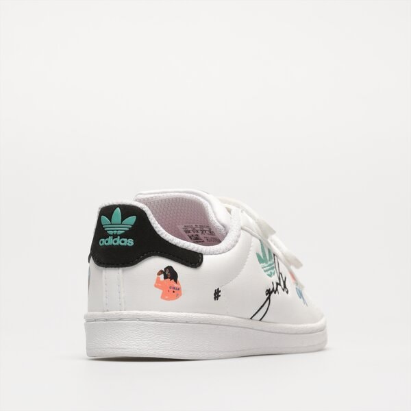 Детски маратонки ADIDAS SUPERSTAR PU.CF I h00779 цвят бял