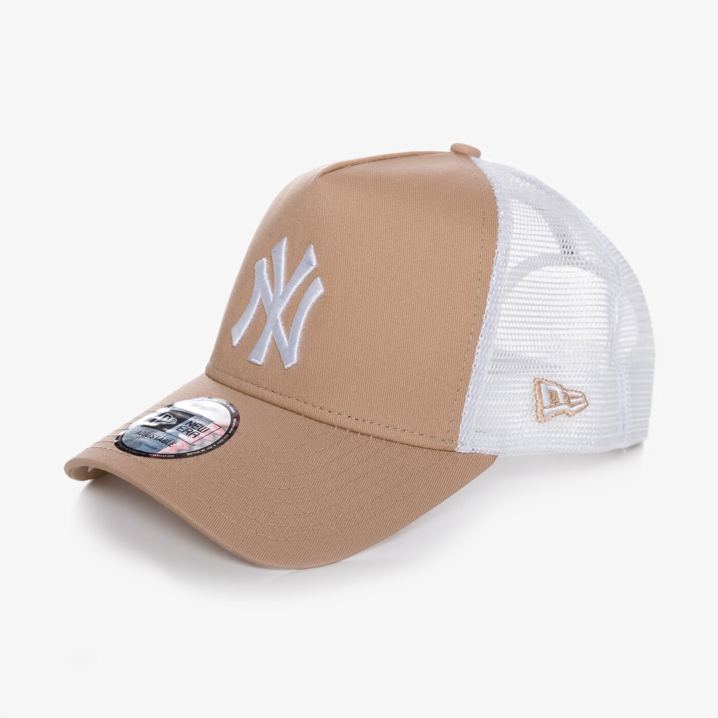 Дамска шапка с козирка NEW ERA ШАПКА MLB ESS TRK NY YANKEES CAM/WHI 80488968 цвят бежов